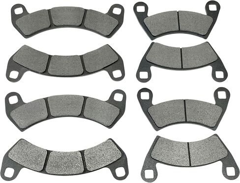 مجموعة وسادات الفرامل الأمامية والخلفية شبه المعدنية شديدة التحمل لجميع الأحوال الجوية متوافقة مع Polaris RZR XP & XP4 Turbo 2016-2021 تحل محل OEM # 2206231 أمامي و2205949 خلفي in Kuwait