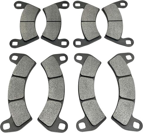 مجموعة وسادات الفرامل الأمامية والخلفية شبه المعدنية شديدة التحمل لجميع الأحوال الجوية متوافقة مع Polaris RZR XP & XP4 Turbo 2016-2021 تحل محل OEM # 2206231 أمامي و2205949 خلفي in Kuwait