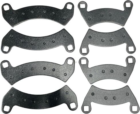 مجموعة وسادات الفرامل الأمامية والخلفية شبه المعدنية شديدة التحمل لجميع الأحوال الجوية متوافقة مع Polaris RZR XP & XP4 Turbo 2016-2021 تحل محل OEM # 2206231 أمامي و2205949 خلفي in Kuwait