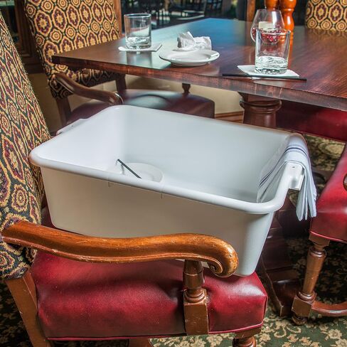 Carlisle FoodService Products N4401102 صندوق حمل مريح لحوض الغسيل Comfort Curve™، بعمق 7 بوصات، أبيض in Kuwait