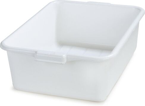 Carlisle FoodService Products N4401102 صندوق حمل مريح لحوض الغسيل Comfort Curve™، بعمق 7 بوصات، أبيض in Kuwait