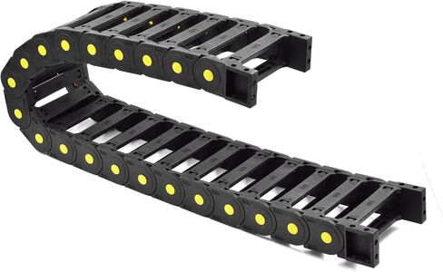 Plastic Drag Chain Cable Carrier Open Type with End Connectors R150 30 x 103mm L1000mm for Electrical CNC Router Machines in Saudi Arabia