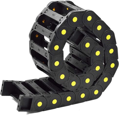 Plastic Drag Chain Cable Carrier Open Type with End Connectors R150 30 x 103mm L1000mm for Electrical CNC Router Machines in Saudi Arabia
