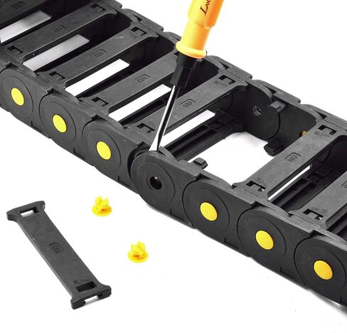 Plastic Drag Chain Cable Carrier Open Type with End Connectors R150 30 x 103mm L1000mm for Electrical CNC Router Machines in Saudi Arabia