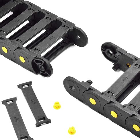 Plastic Drag Chain Cable Carrier Open Type with End Connectors R150 30 x 103mm L1000mm for Electrical CNC Router Machines in Saudi Arabia