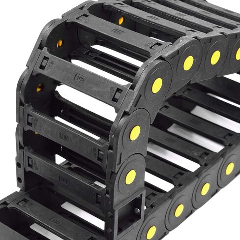 Plastic Drag Chain Cable Carrier Open Type with End Connectors R150 30 x 103mm L1000mm for Electrical CNC Router Machines in Saudi Arabia