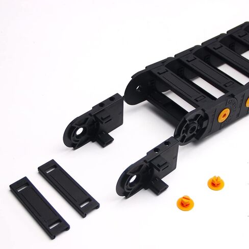 Heyiarbeit R100 Cable Drag Chain 1Meter Carrier Drag Chain Cable Wire 35x100mm with End Connectors Open Type for Electrical Machines CNC in Saudi Arabia