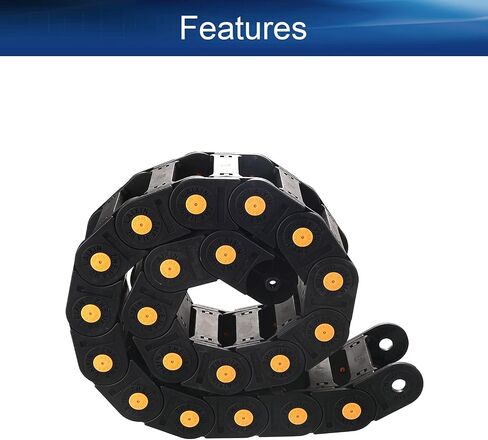 Heyiarbeit R100 Cable Drag Chain 1Meter Carrier Drag Chain Cable Wire 35x100mm with End Connectors Open Type for Electrical Machines CNC in Saudi Arabia