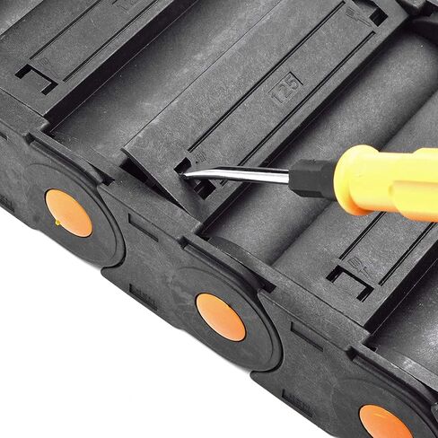 Heyiarbeit R100 Cable Drag Chain 1Meter Carrier Drag Chain Cable Wire 35x100mm with End Connectors Open Type for Electrical Machines CNC in Saudi Arabia