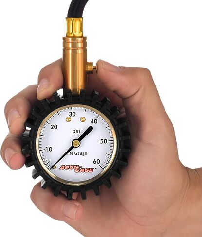 مقياس ضغط الإطارات الاحترافي Accu-Gage H100X مع واقي مطاطي واقي (100 رطل لكل بوصة مربعة) in Saudi Arabia