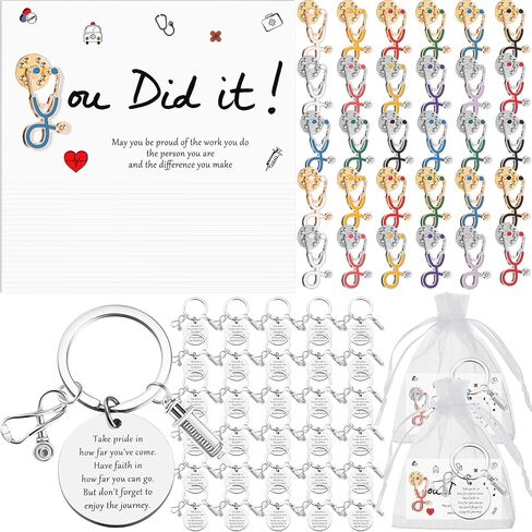 Nursing School Gifts Medical Pins Nurse Pins for Badge Nursing Stethoscope Pin and Cards Graduation Gifts in Saudi Arabia