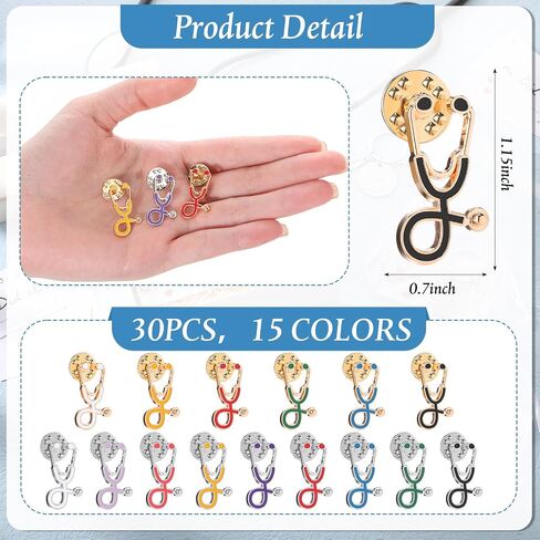 Nursing School Gifts Medical Pins Nurse Pins for Badge Nursing Stethoscope Pin and Cards Graduation Gifts in Saudi Arabia