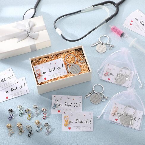 Nursing School Gifts Medical Pins Nurse Pins for Badge Nursing Stethoscope Pin and Cards Graduation Gifts in Saudi Arabia