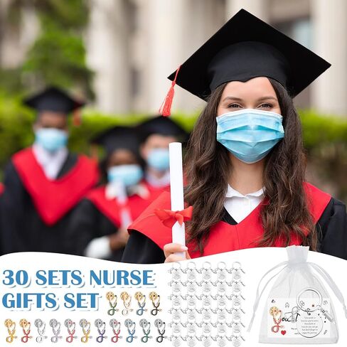 Nursing School Gifts Medical Pins Nurse Pins for Badge Nursing Stethoscope Pin and Cards Graduation Gifts in Saudi Arabia