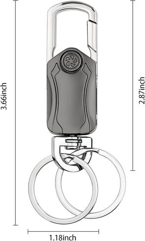 سلاسل مفاتيح لمفاتيح السيارة - سلسلة مفاتيح معدنية، سلسلة مفاتيح سيارة شديدة التحمل للرجال والنساء، قابلة للدوران 360 درجة، فتاحة زجاجات، سبينر، سلاسل مفاتيح سيارة متعددة الوظائف in Kuwait