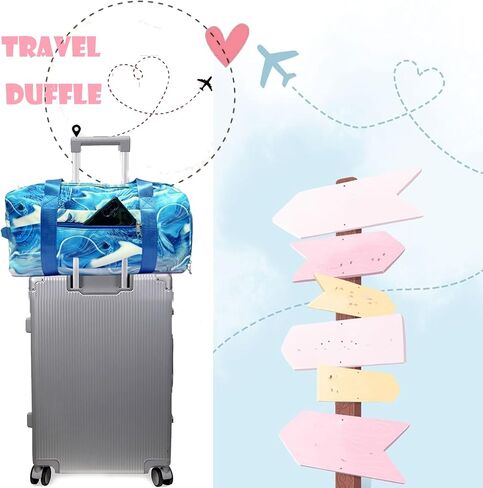 Dance Bag Girls Duffle Bag Girls Sleepover Overnight Weekender Bag Girls Cheer Bag Girls Gym Gymnastics Bag with Shoe Compartment and Wet Pocket in Saudi Arabia