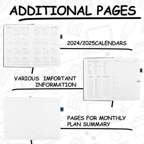 Hourly Planner 2024-2025, Planner 2024-2025 Daily Weekly and Monthly from July 2024 - June 2025, A5 Size, Academic Planner with Premium Thick Paper, Hourly Time Slots and Notes Pages - Purple in Saudi Arabia