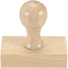PATIKIL 60x30mm Wooden Stamp Round Handle, 1 Pcs Wooden Stamp Mounts Beech Wood Blank Seal for DIY Making Crafting Scrapbooking Card Diary, Wood Color in Saudi Arabia