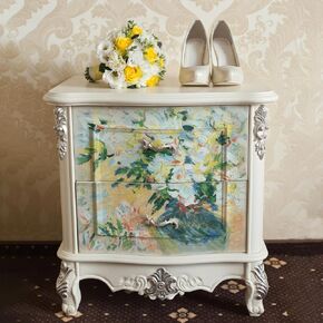 ورقة فلاورتلياس ورقة decoupage كبيرة للأثاث ، ورق الأنسجة المطبوعة الأزهار للأثاث ، أوراق الأرز الحرف DIY ، بلوم ليلي ، 16.53 '× 19.69' ' in Kuwait