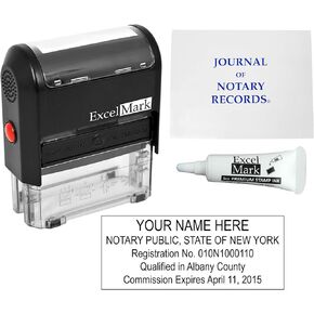 ExcelMark Self Inking Notary Stamp Kit - New York in Saudi Arabia
