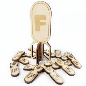 Wooden Unique Army Bomb Decorations, Bomb Drop Funny Gifts For Men, Coworkers, Weird Military Office Decor Stuff For Home, Office, Cubicle, Stress Relief Toys, Funny Fathers Day Gifts For Dad in Kuwait