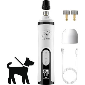 Upgraded Heusom Groom Pro Nail Grinder, Double LED Lights and 3-Speed Adjustment for Cats & Dogs with 2000mAh Large Battery, Suitable for Thick Nails (1+1 Replacement Head) in Saudi Arabia