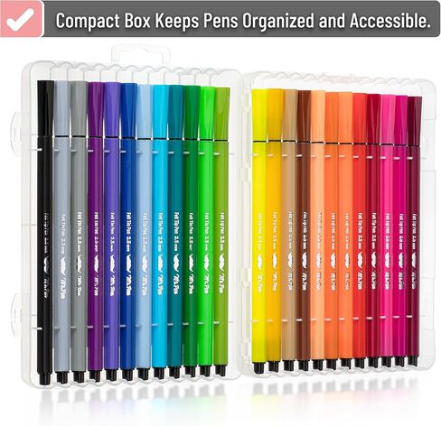 Mr. Pen- Felt Tip Pens ، 24 Pack ، Alged Love Tip Pens in Kuwait
