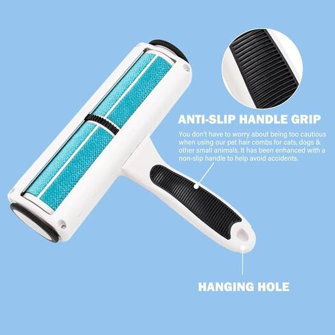 SheddEase Groom & Care Reusable Dog & Cat Hair Remover for Furniture, Couch, Carpet | Deshedding Comb for Shedding, All-in-One Pet Hair Remover & Grooming Comb Kit in Saudi Arabia