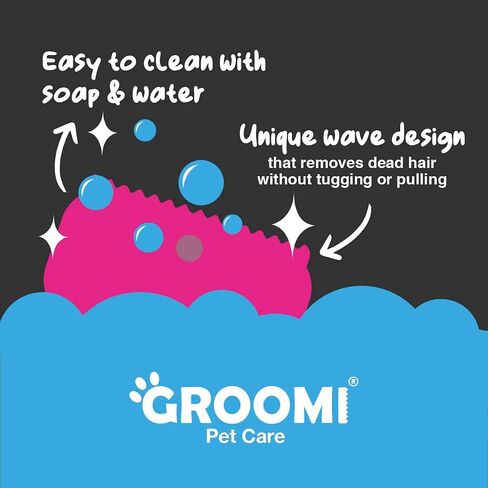 Deshedding & Grooming Brush for Dogs, Cats, Horses & Rabbits - Gentle & Effective Pet Grooming Tool, Wide Shallow Comb, Smooth Groomer for Cats, Dogs and Horses, Combs for Grooming Animal in Saudi Arabia
