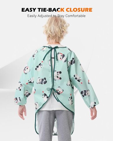Kids Art Smock Long Sleeve Painting Apron - Waterproof Artist Doodle Shirt for Children in Kuwait