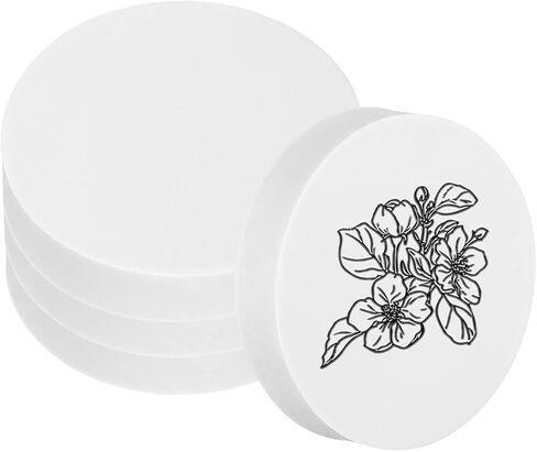 Patikil 4pcs 2 "كتل نحت المطاط ، مشمع ناعم النحت الفني كتلة الجولة الطوابع لصنع طوابع الطباعة لوازم نحت ، أخضر in Kuwait