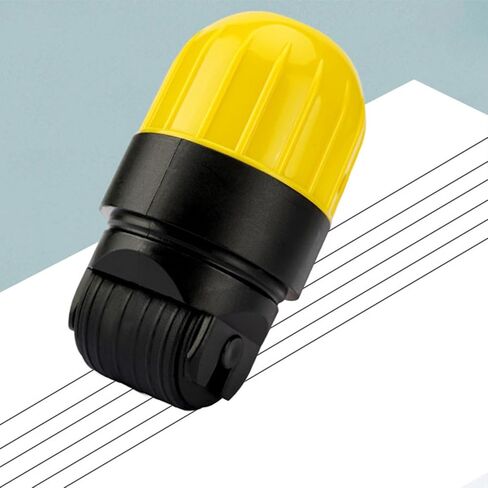 DYNWAVE Music Line Tablature Stamp Music Notation and Note Roller Stamp Multi Function Musical Line Stamp for Kids Students, Yellow Blue in Saudi Arabia