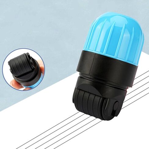 DYNWAVE Music Line Tablature Stamp Music Notation and Note Roller Stamp Multi Function Musical Line Stamp for Kids Students, Yellow Blue in Saudi Arabia