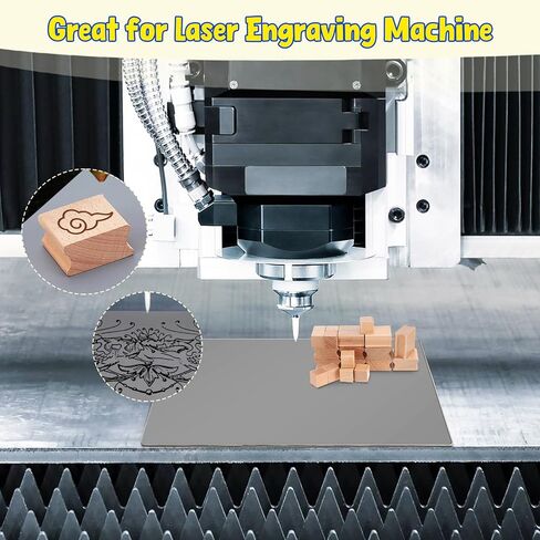 Operitacx 20Pcs Blank Wood Rubber Stamp Mounts, 20/40mm Blank Carving Blocks with Rubber Mat, Unfinished Wooden Block Set for Crafts DIY Stamp Making in Saudi Arabia