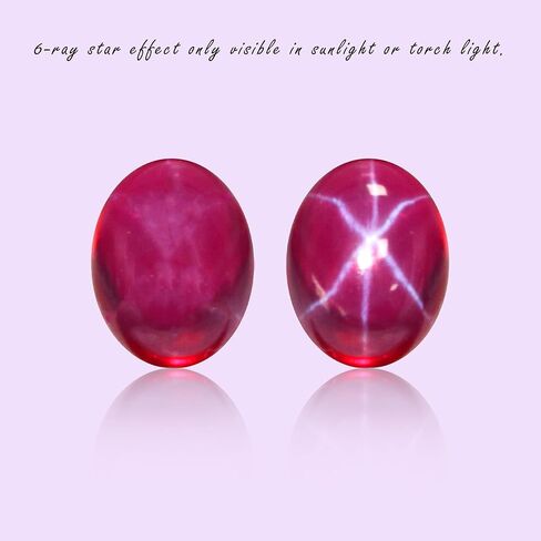 GEMHUB 4.05 Cts. 6 Rays Red Star Ruby Loose Gemstone Oval Shape Red Star Ruby BP-075 in Saudi Arabia