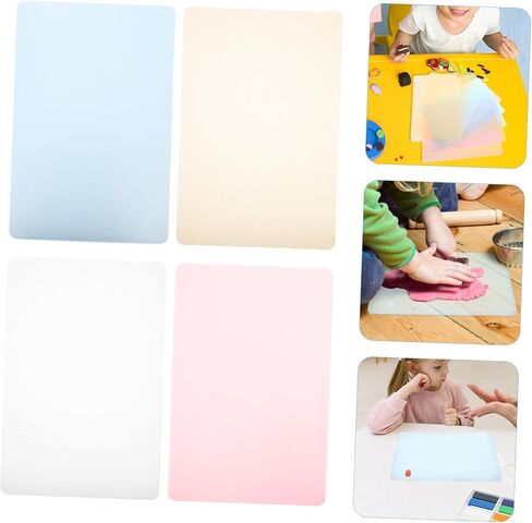 Lurrose 8pcs Clay Crafts Mats PP Pottery Boards أدوات النحت غير العصي لنمذجة DIY والأعمال اليدوية الطينية مع تصميم مريح in Kuwait