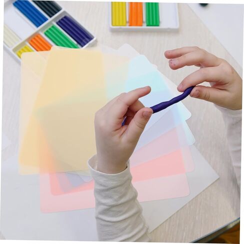 8pcs Clay Pottery Boards Plasticine Pressure Plates for DIY Sculpture Smooth Clay Tools for Crafting and Modeling Activities in Kuwait