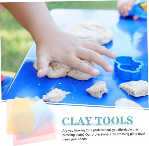 Gatuida 8pcs لوحات Clay Pottery Craft ألواح غير ملتصقة بلاستينية تضغط وتدوير لأدوات النمذجة حواف مستديرة آمنة مريحة لنحت DIY والحرف الحرفية in Kuwait