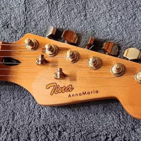 Custom Vintage 50s Style Guitar and Bass Headstock Decals for Telecater Style Guitar Headstock in Saudi Arabia