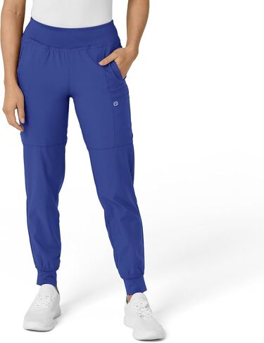 WonderWink W123 Women’s Comfort Waist Cargo Jogger Pant — Galaxy Blue, L Petite in Saudi Arabia
