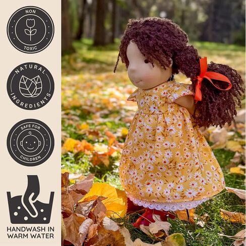 Waldorf Doll Baby - Soft 14 Inch Rag Doll for Toddlers, Perfect Gift for 1-3 Year Old Boys & Girls, My First Christmas Idea in Saudi Arabia