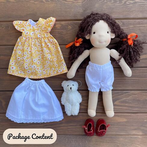 Waldorf Doll Baby - Soft 14 Inch Rag Doll for Toddlers, Perfect Gift for 1-3 Year Old Boys & Girls, My First Christmas Idea in Saudi Arabia
