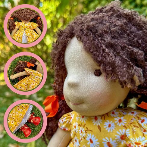 Waldorf Doll Baby - Soft 14 Inch Rag Doll for Toddlers, Perfect Gift for 1-3 Year Old Boys & Girls, My First Christmas Idea in Saudi Arabia