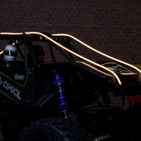 شريط مصابيح LED مرنة RC لسيارات RC SCX24 TRX4M FCX24 FCX18 UTB18 1/24 1/18 ترقية الأجزاء ، ملحقات سيارة RC الشاملة (أحمر) in Kuwait