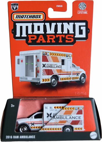Matchbox 2016 RAM Ambulance ، Moving Parts [White] in Saudi Arabia