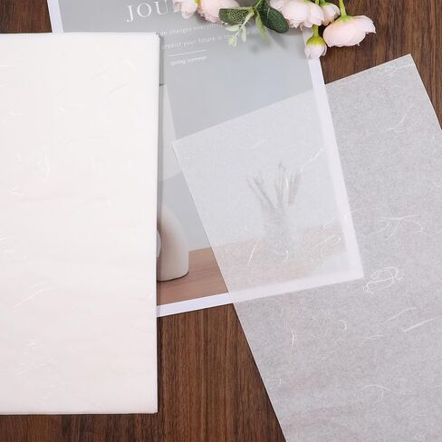 50pcs ورقة أرز A4 لأوراق Decoupage Paper Paper للحرف 8.3x11.7 "أوراق Decoupage للأرز لتصنيع بطاقات كتابة الطلاء in Kuwait