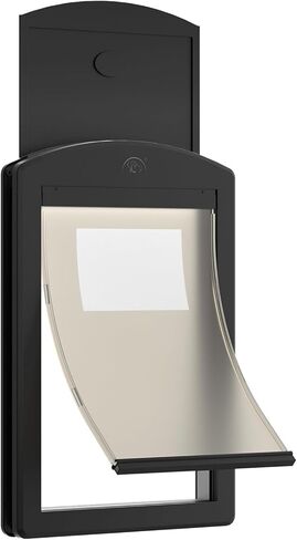 [Classicmacher] باب الكلب للكلاب الكبيرة ، باب إطار أبيض للكلاب A arge ، باب هزلي بلاستيكي قوي وحيوانات أليفة مع لوحة قفل انزلاق وغطاء ناعم مغناطيسي (كبير ، أبيض الحليب) in Kuwait