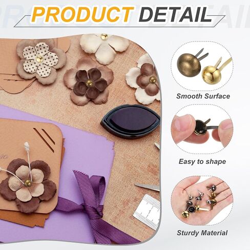 Patikil 120 PCS Brads Paper Paper Hackers ، 10 × 16 ملم دبابيس مقسمة رأس المعادن ، و Brong Brads لإمدادات Diy Craft Craft Craft ، الأسود ، in Saudi Arabia