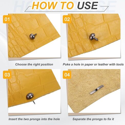 Patikil 120 PCS Brads Paper Paper Hackers ، 10 × 16 ملم دبابيس مقسمة رأس المعادن ، و Brong Brads لإمدادات Diy Craft Craft Craft ، الأسود ، in Saudi Arabia