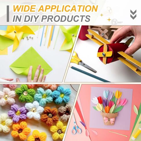 Patikil 120 PCS Brads Paper Paper Hackers ، 10 × 16 ملم دبابيس مقسمة رأس المعادن ، و Brong Brads لإمدادات Diy Craft Craft Craft ، الأسود ، in Saudi Arabia